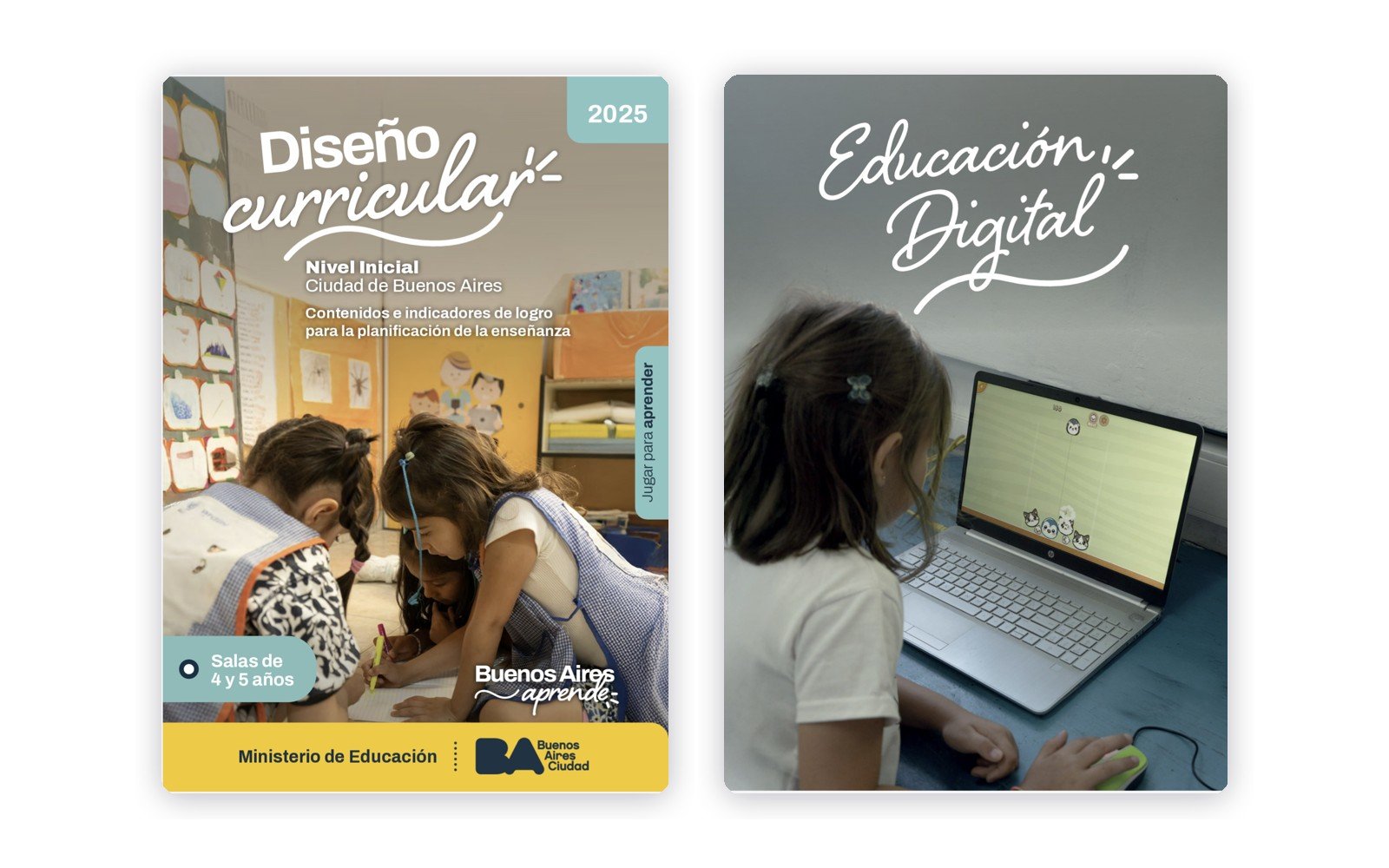Diseño curricular y Educación Digital — nivel inicial, salas de 4 y 5