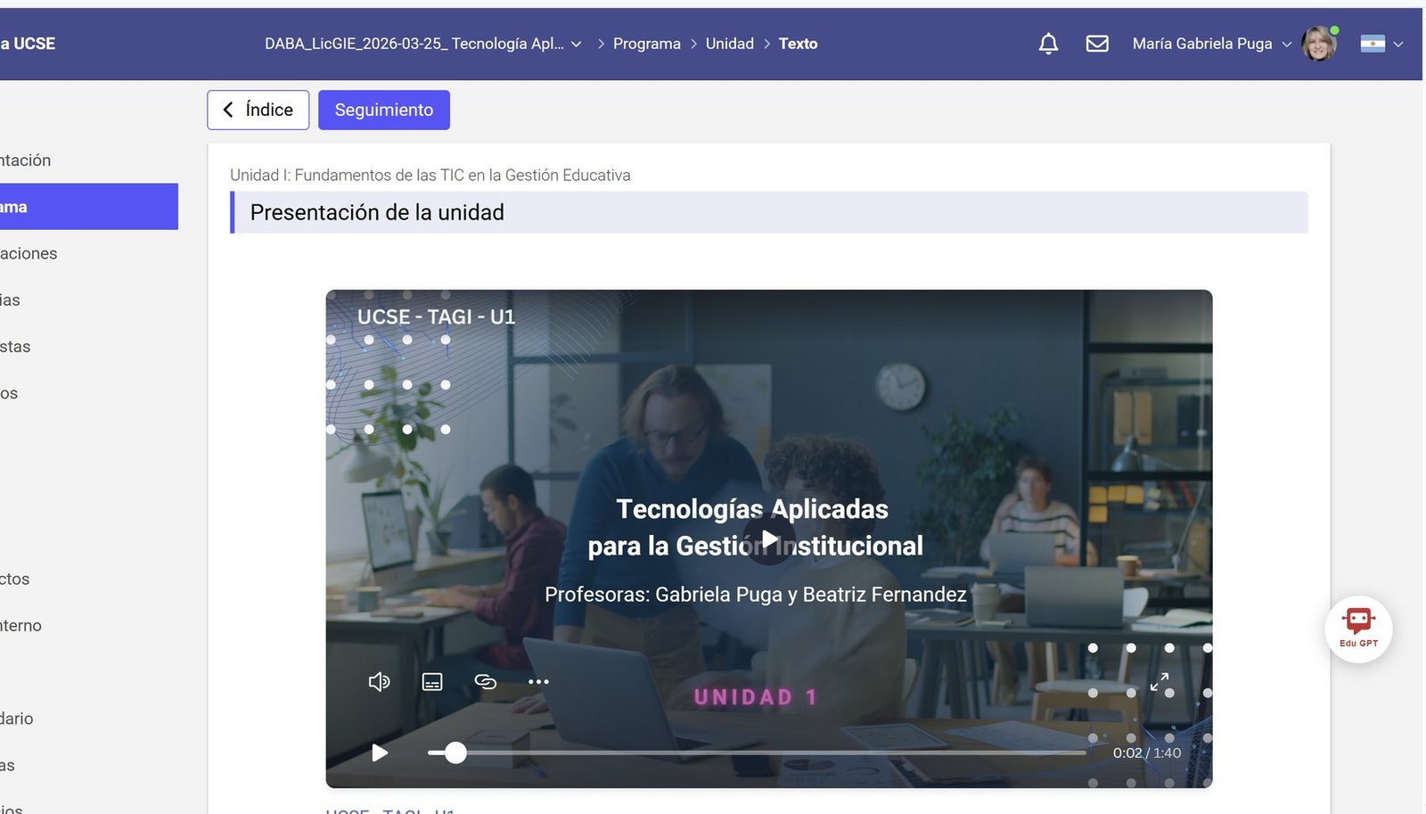 UCSE — material de apoyo para propuesta virtual