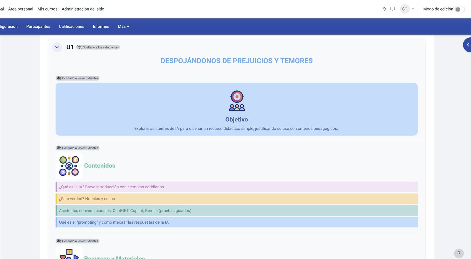 Formación continua — actividad y consigna de trabajo